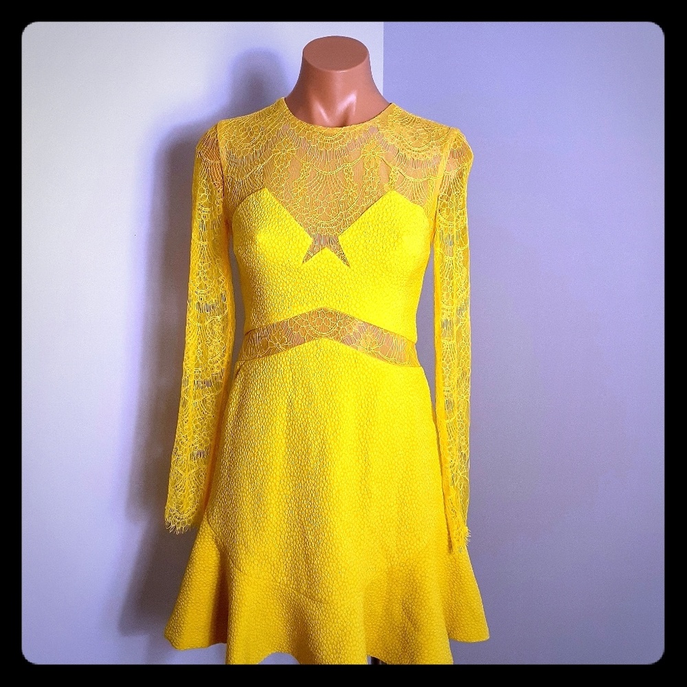 Three Floor  Yellow dress